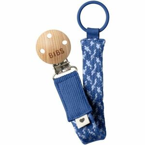 BIBS Paci Braid klip na dudlík Cornflower / Dusty Blue 1 ks obraz