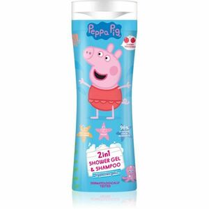 Peppa Pig Shower gel & Shampoo sprchový gel a šampon 2 v 1 pro děti Cherry 300 ml obraz
