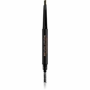 Makeup Revolution Duo Brow Definer precizní tužka na obočí odstín Medium Brown 0, 25 g obraz