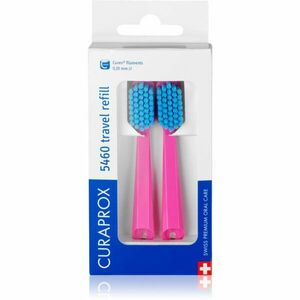 Curaprox Travel Set 2-pack cestovní set náhradní hlavice Pink (Blue) 2 ks obraz