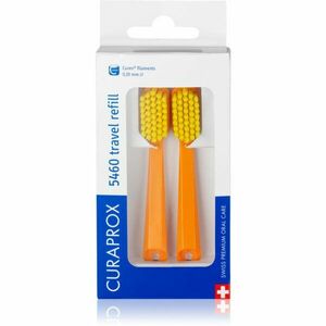 Curaprox Travel Set 2-pack cestovní set náhradní hlavice Orange 2 ks obraz