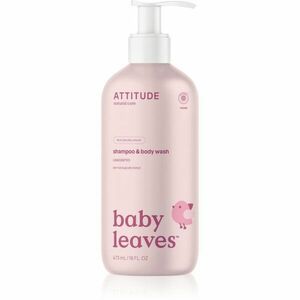 Attitude Baby Leaves Unscented sprchový gel a šampon 2 v 1 pro děti 473 ml obraz