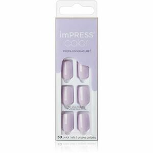 KISS imPRESS Color Short umělé nehty samolepicí Picture Purplect 30 ks obraz