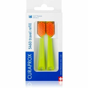 Curaprox Travel Set 2-pack cestovní set náhradní hlavice Green 2 ks obraz