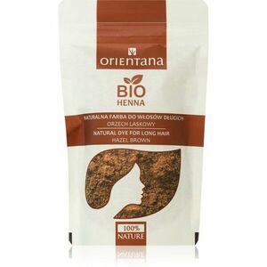 Orientana Bio Henna Natural Dye permanentní barva na vlasy odstín Hazel Brown 100 g obraz