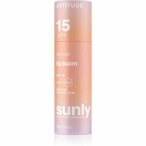 Attitude Sunly Lip Balm ochranný balzám na rty SPF 15 Coconut 8.5 g obraz