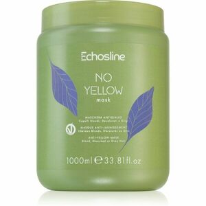 Echosline No Yellow Mask maska na vlasy neutralizující žluté tóny 1000 ml obraz