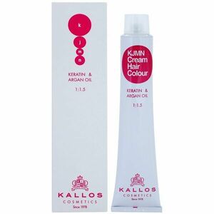 Kallos KJMN Professional Cream Hair Colour Keratin & Argan Oil barva na vlasy s keratinem a arganovým olejem odstín 12.81 Special Ultra Blonde 100 ml obraz