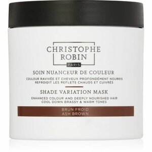 Christophe Robin Shade Variation Mask výživná krémová maska na vlasy odstín Ash Brown 250 ml obraz