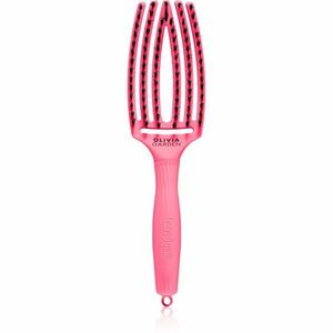 Olivia Garden Fingerbrush L´amour plochý kartáč na vlasy Hot Pink 1 ks obraz