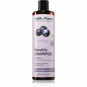 Folk & Flora Blackcurrant obnovující šampon s vyživujícím účinkem 400 ml obraz