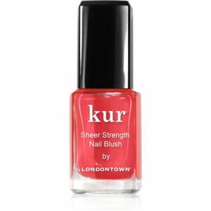 LONDONTOWN Kur Sheer Strength Nail Blush zpevňující a rozjasňující tónovaná péče na nehty odstín Poppy 12 ml obraz