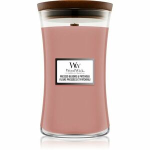 Woodwick Pressed Blooms & Patchouli vonná svíčka s dřevěným knotem 609.5 g obraz
