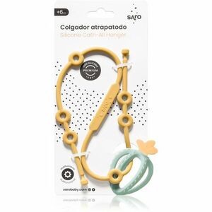 Saro Baby Silicone Catch-All Hanger silikonová šňůrka Mustard 1 ks obraz