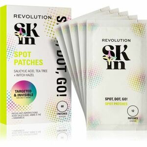 Revolution Skincare Skindividual Clearly Clarify Spot, Dot, Go! Salicylic Acid Spot Patches náplasti na problematickou pleť proti akné 60 ks obraz