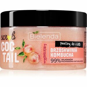 Bielenda Coctail Scrub Peach + Kombucha tělový peeling s hydratačním účinkem 350 g obraz