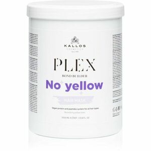 Kallos Plex No Yellow maska na vlasy neutralizující žluté tóny 1000 ml obraz