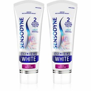 Sensodyne Clinical White Stain Protector bělicí zubní pasta 2x75 ml obraz