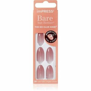 KISS imPRESS Bare but Better umělé nehty samolepicí Serenity 30 ks obraz