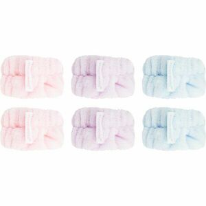Brushworks Pastel Microfibre Wrist Wash Bands náramky proti stékající vodě při mytí obličeje 6 ks obraz