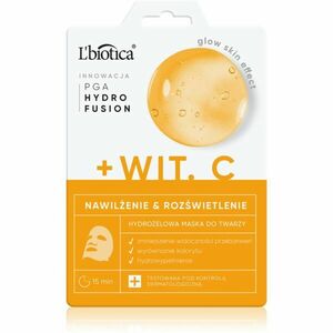 L’biotica PGA Hydro Fusion + Vitamin C intenzivní hydrogelová maska pro rozjasnění pleti 1 ks obraz