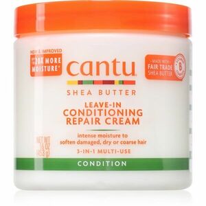 CANTU Shea Butter Leav-In Cond Cream bezoplachový kondicionér pro poškozené vlasy 453 g obraz