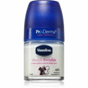 Vaseline Double Invisible Roll-On antiperspirant roll-on proti bílým a žlutým skvrnám 50 ml obraz