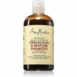 Shea Moisture Jamaican Black Castor Oil Strengthen & Restore čisticí šampon pro poškozené a barvené vlasy 384 ml obraz