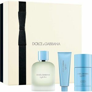 Dolce&Gabbana Light Blue Pour Homme EDT Trio Gift Set NEW dárková sada pro muže obraz