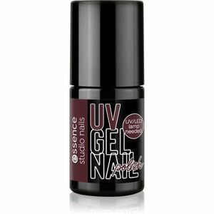 essence studio nails UV GEL NAIL gelový lak na nehty s použitím UV/LED lampy odstín 08 still RED 5 ml obraz
