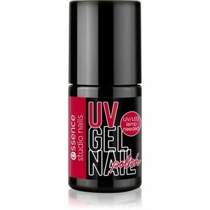 essence studio nails UV GEL NAIL gelový lak na nehty s použitím UV/LED lampy odstín 06 signature RED 5 ml obraz