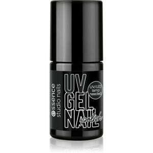 essence studio nails UV GEL NAIL gelový lak na nehty s použitím UV/LED lampy odstín 10 baby, come BLACK 5 ml obraz