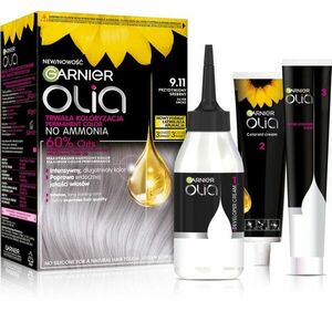 Garnier Olia Big Kit permanentní barva na vlasy odstín 9.11 Przydymiony Srebrny 1 ks obraz