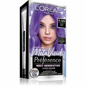 L’Oréal Paris Préférence Meta Vivids semipermanentní barva na vlasy odstín 9.120 Meta Lilac 1 ks obraz