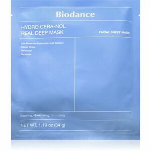 Biodance Hydro Cera-nol Real Deep Mask hydratační pleťová maska se zklidňujícím účinkem 34 g obraz