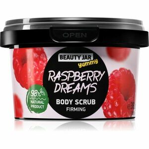 Beauty Jar Yummy Raspberry Dreams zpevňující tělový peeling 360 g obraz