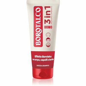 Borotalco MEN 3 in 1 sprchový gel pro muže na obličej, tělo a vlasy vůně Amber 200 ml obraz