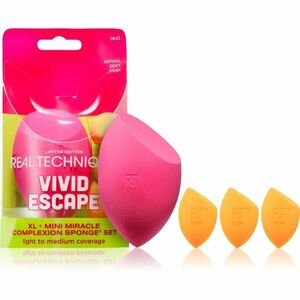 Real Techniques Vivid Escape Complexion Perfection Sponge set make-up sada obraz