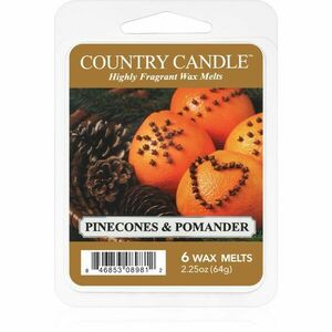 Country Candle Pinecone & Pomander vosk do aromalampy 64 g obraz