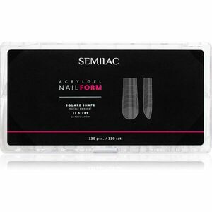 Semilac Accessories Acrylgel Nail Form šablony na nehty velikost Square 120 ks obraz
