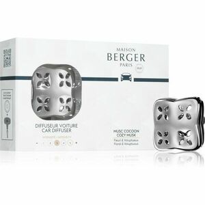 Maison Berger Paris Cosy Silver + Cozy Musk vůně do auta clip 1 ks obraz