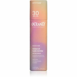 Attitude Oceanly Plastic Free Beauty vyživující olej pro sjednocení barevného tónu pleti SPF 30 30 g obraz