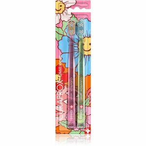 Curaprox Limited Edition Flowers zubní kartáčky 12460B Velvet 2 ks obraz