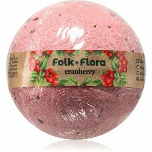 Folk & Flora Cranberry koupelová bomba 130 g obraz