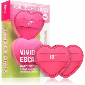 Real Techniques Vivid Escape All About that Base Puff Set houbička na make-up 2 ks obraz