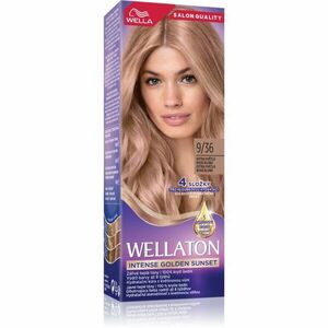 Wella Wellaton Intense Golden Sunset permanentní barva na vlasy s arganovým olejem 9/36 Extra Light Rosé Blonde 1 ks obraz
