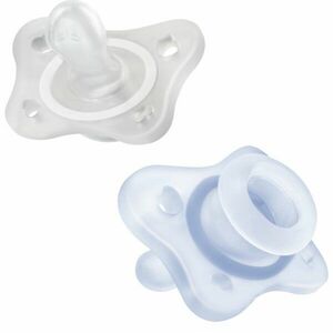 Chicco Physio Forma Mini Soft 0-2m dudlík Blue/Transparent 2 ks obraz