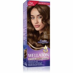 Wella Wellaton Intense Golden Sunset permanentní barva na vlasy s arganovým olejem 5/3 Light Golden Brown 1 ks obraz