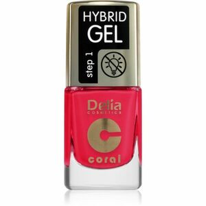 Delia Cosmetics Coral Nail Enamel Hybrid Gel gelový lak na nehty odstín 148 11 ml obraz