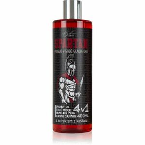 Bohemia Gifts & Cosmetics Spartan mycí gel 4 v 1 pro muže 400 ml obraz